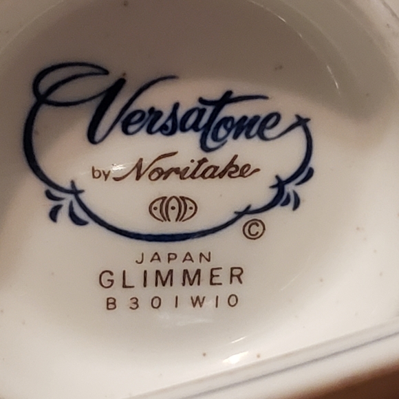 Noritake Versatone Glimmer Cups and Saucers set of 2 - Picture 3 of 9